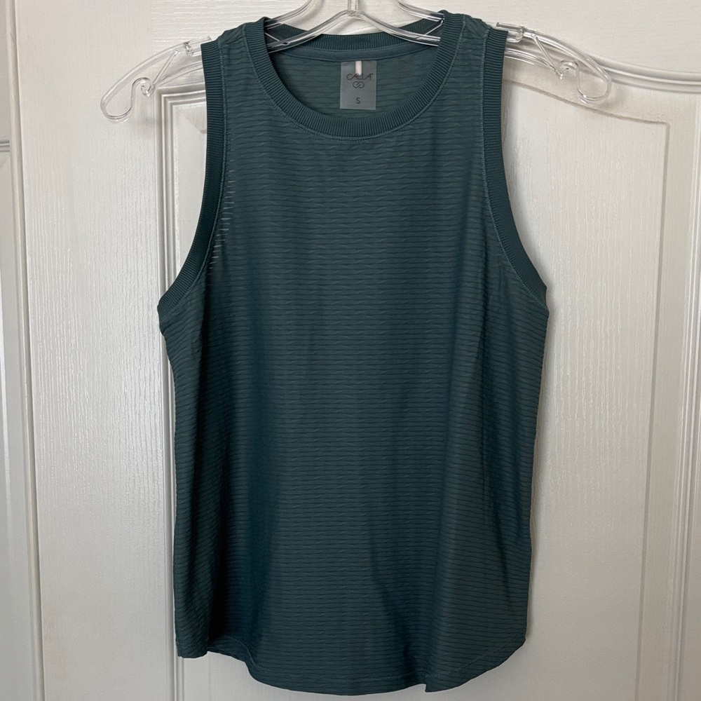 CALIA by Carrie Underwood Forest Green Tank Top